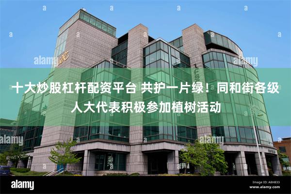 十大炒股杠杆配资平台 共护一片绿！同和街各级人大代表积极参加植树活动