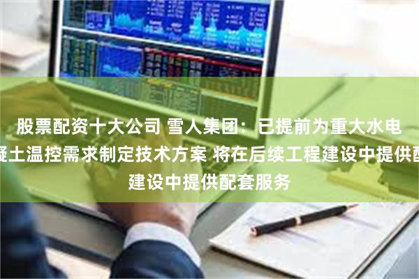 股票配资十大公司 雪人集团：已提前为重大水电项目混凝土温控需求制定技术方案 将在后续工程建设中提供配套服务