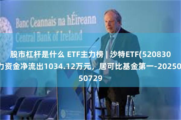 股市杠杆是什么 ETF主力榜 | 沙特ETF(520830)主力资金净流出1034.12万元，居可比基金第一-20250729