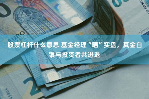 股票杠杆什么意思 基金经理“晒”实盘，真金白银与投资者共进退
